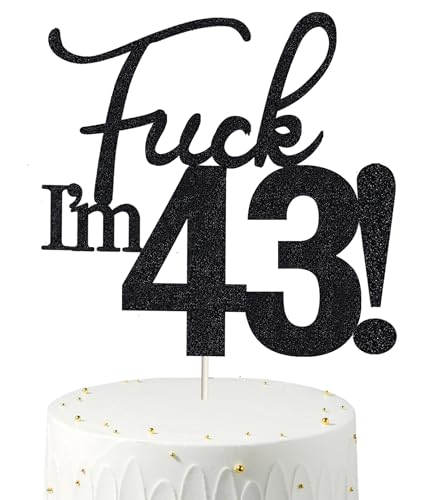 Veegood 43 décorations gâteau - paillettes noires pour anniversaire