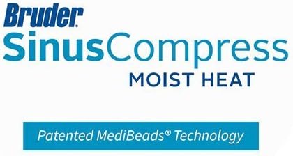 Bruder Sinus and Eye Compress l Microwave Activated | Moist Heat Eye Mask l Reusable and Washable l Soothing Relief for Dry Eyes, Eye Irritations, Sinus Pressure, Tensions, Allergies, and Headaches