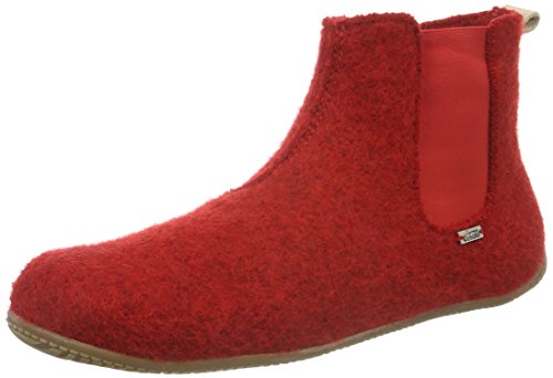 Living Kitzbühel Jungen Unisex-Kinder Chelsea Boot Hohe Hausschuhe, Rot (rot 350), 26.5 EU