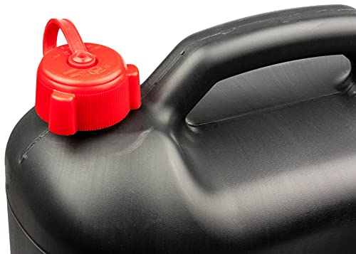 WALSER jerrycan 20 liter, jerrycan UN-gekeurd met veiligheidsdop, kunststof jerrycan, reservejerrycan zwart 16374 - Afbeelding 6