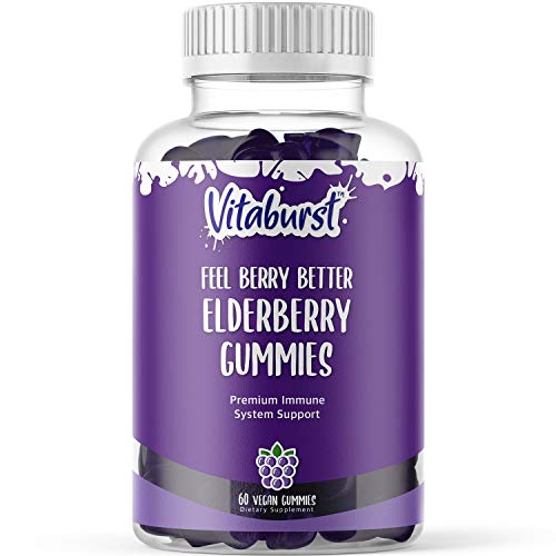 Vitaburst Elderberry Gummies with Vitamin C and Zinc - Immune Support Gummies
