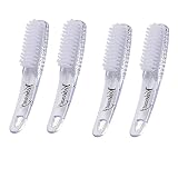 Yebeauty Clear Nail Brush for Cleaning Fingernails, 4 Pack Hand Scrub Cleaning Nail Brushes with Cas