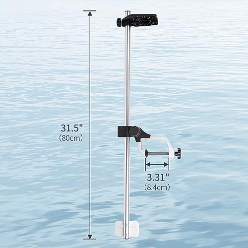 Image of Portable Transducer Mount, 360 Adjustable Rotatable Fish Finder Mount, Transducer Mounting Bracket for Boat Canoe Kayak