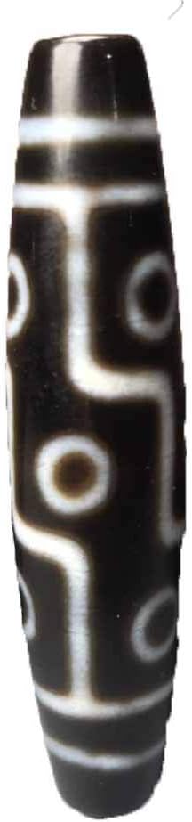 Tibetan Old Agate Nine Eyes Dzi Bead Send Hang Rope