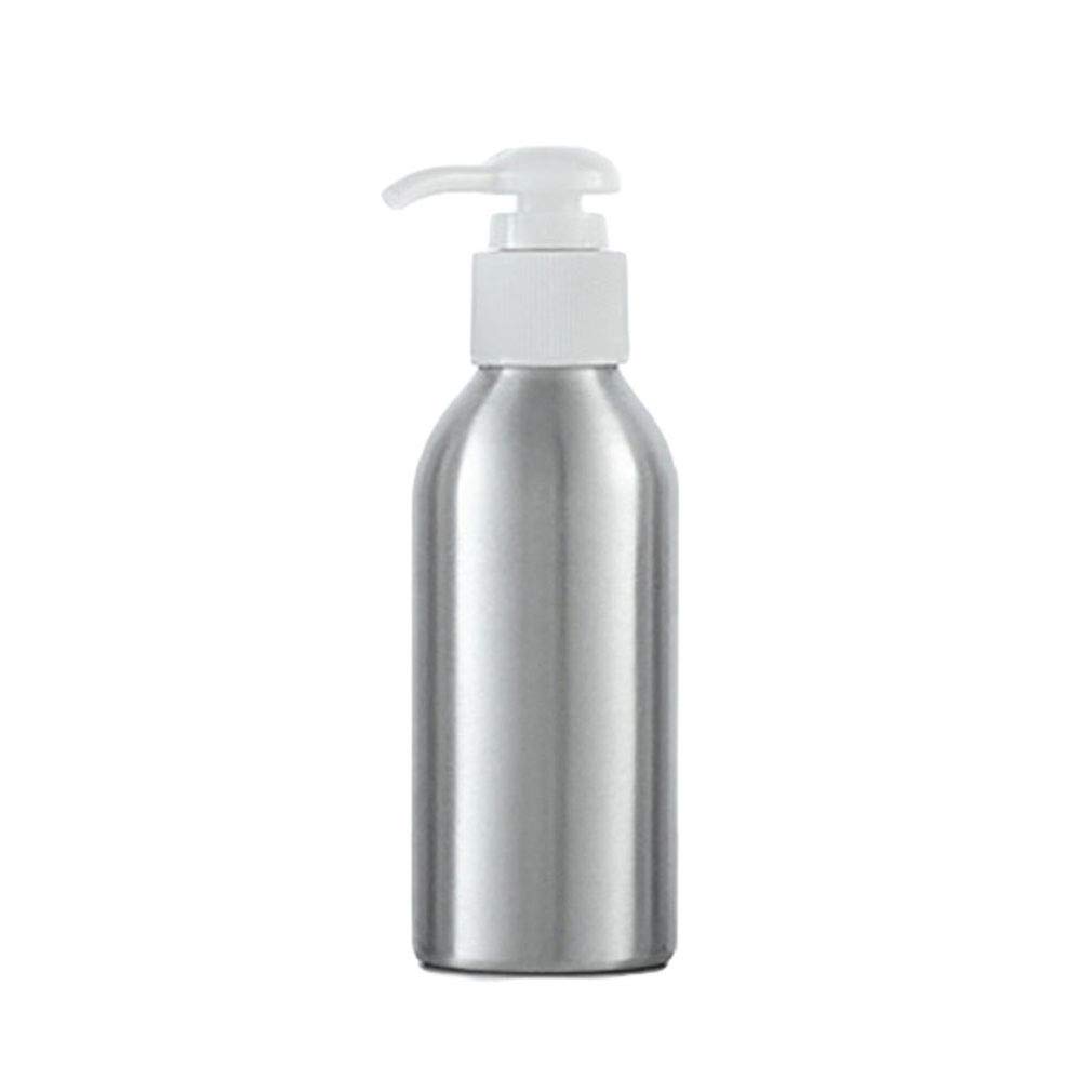 Junhouse Refillable Aluminum Bottle Storage Shampoo Lotion Sanitizer Pump Dispenser Container For Home Salon