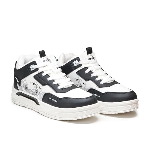 ASIAN Men NEXUS-11 Stylish Casual Mid Top Sneakers with Catchy Co...