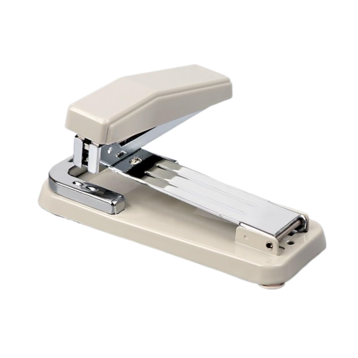 Tacker Heftgerät Bürohefter Mit Heftklammerentferner, Geeignet for Heimbüro, Studentenbedarf, Dekorativ Tacker für Schreibtisch(Beige)