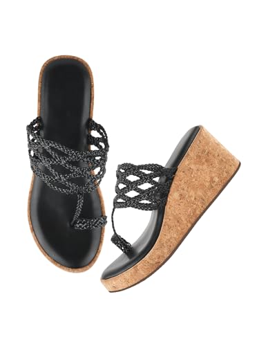 Image of SilverArrow Trendy Fabulous Perfect for Every Occasion Wedge Heel Sandals For Womens And Girls