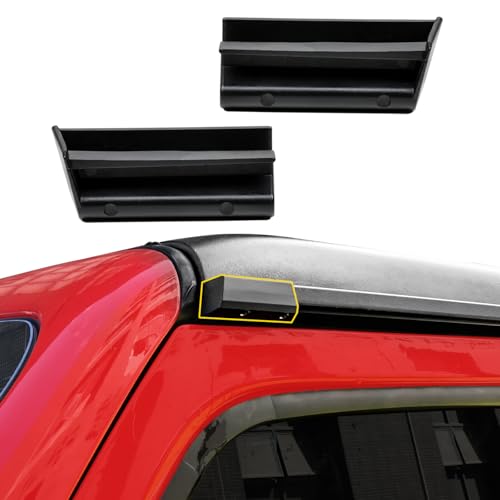 JHD-TOGO Car Rain Gutter Fit for 2018-2025 Wrangler JL/JT/4XE Hardtop 2/4 Door- Anti-Leak Design Snap Installation 1Pair