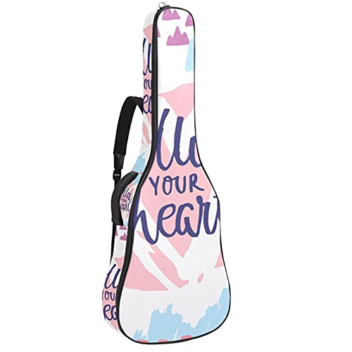 Housse guitare basse et acoustique imperméable Follow Your Heart Coloré avec zip