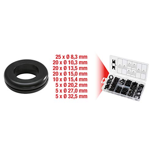 Œillets en caoutchouc KS TOOLS 110 pcs bague isolation passe-câble tôle - 3