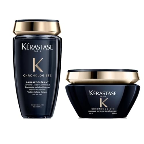Kérastase Chronologiste, 2-Step Anti-Ageing Routine, Contains Youth Revitalising Shampoo & Intense Mask, Duo Set