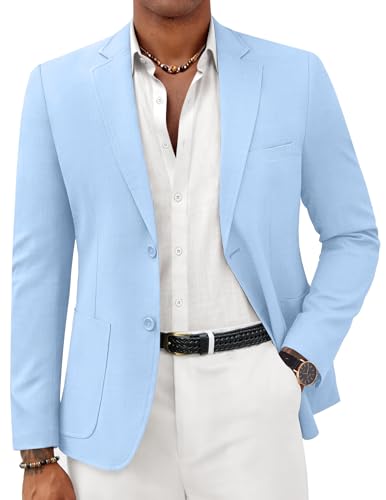 COOFANDY Mens Casual Sport Coat Lightweight Two Button Blazer Slim Fit Business Jackets
