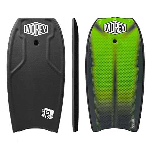 Morey MACH 12 MDS 42.5" | Bodyboard for Any Surf Rider Level | Dynamic Speed System& Embedded Fiberglass Stringer | Slick Channels & Crescent Tail… (Grey)