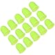 PATIKIL Gummifingerspitzen, 15er-Pack Silikon-Daumen-Fingerschutz-Fingerspitzenabdeckungen Schutzpolster Fingerhülsen für Büro-Zählen Nähen, Grasgrün Mittlere Größe