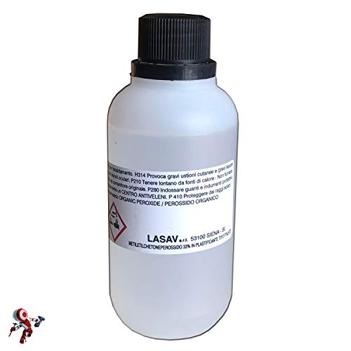 Catalizzatore per vetroresina liquido Catalizzatore liquido MEK per resina flaconi da 20 e 110 grammi (110 Grammi)