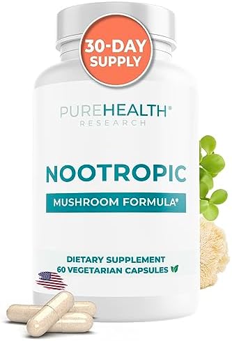 Nootropics Brain Support Supplement – Lions Mane, Shiitake, Chaga, Reishi Mushroom Powder – Enhance Memory and Improve Cognitive Health with Bacopa Monnieri and Gingko Biloba Extract Capsules, 60ct Nootropics Brain Support Supplement – Lions Mane, Shiitake, Chaga, Reishi Mushroom Powder – Enhance Memory and Improve Cognitive Health with Bacopa Monnieri and Gingko Biloba Extract Capsules, 60ct