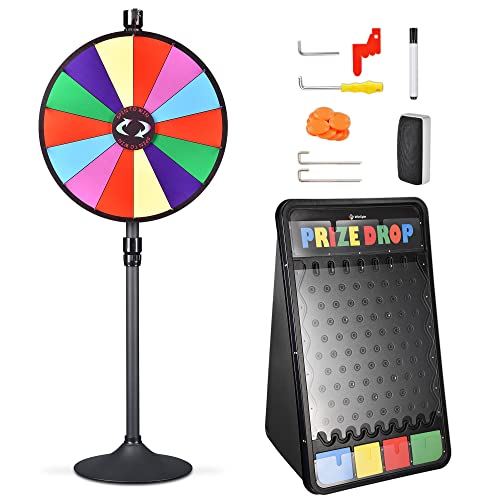 Winspin 24" Dual Use 14 Slots Prize Wheel 41X25 Prize Drop Game Board Party #TOP12