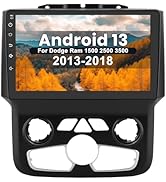 AWESAFE [2+64GB] Android 12 Car Stereo for Dodge Ram 1500 2500 3500 2013-2018 Auto AC with Wirele...