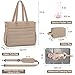 IBFUN Diaper Bag Tote for Baby, Large Baby Bag for Mom 4Pcs with Waterproof Changing Pad Pacifier Case, Hospital Mommy Bags