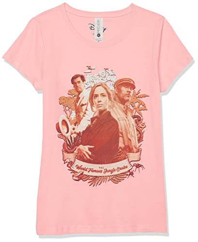 T-Shirt Jungle Cruise Disney en maille douce imprimé graphique fille rose L