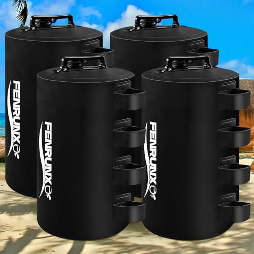 Image of Canopy Water Weight Bag,220 LBS Heavy Duty Tent Weights Set of 4 Leg Weights for Pop Up Canopy,Tent,Gazebo,Carport,Black