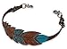 Showman Teal Feather Wither Strap Comes with 2 Scissor Snaps