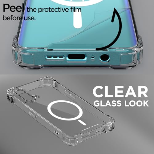 Image of Pikkme Back Cover for Oneplus Nord Ce 5G Mag-Safe Shockproof PC + TPU Protective Case Magnetic Support Bumper Case (Transparent Mag-Safe)
