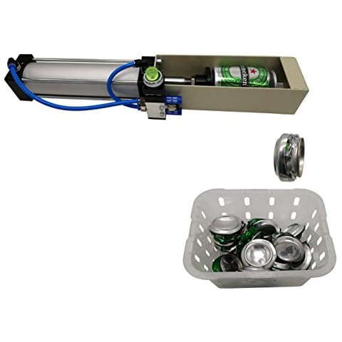 Air Cylinder Can Crusher Heavy Duty Efficient Soda Beer Smasher, Eco-Friendly Recycling Tool for Aluminum Cans… (Manual Button Valve) Cover