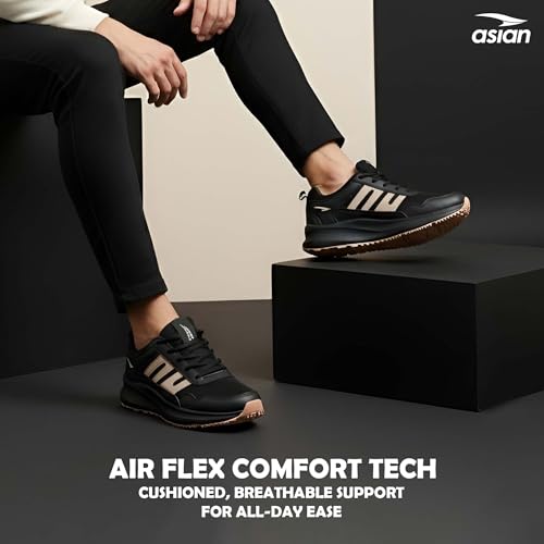 Image of ASIAN Men BOSS-02 Running and Casual Wear Running Shoes with Laces, Lightweight and Comfortable Shoes for Men & Boys, Ideal for Sports, Gym, Walking, and Daily Use