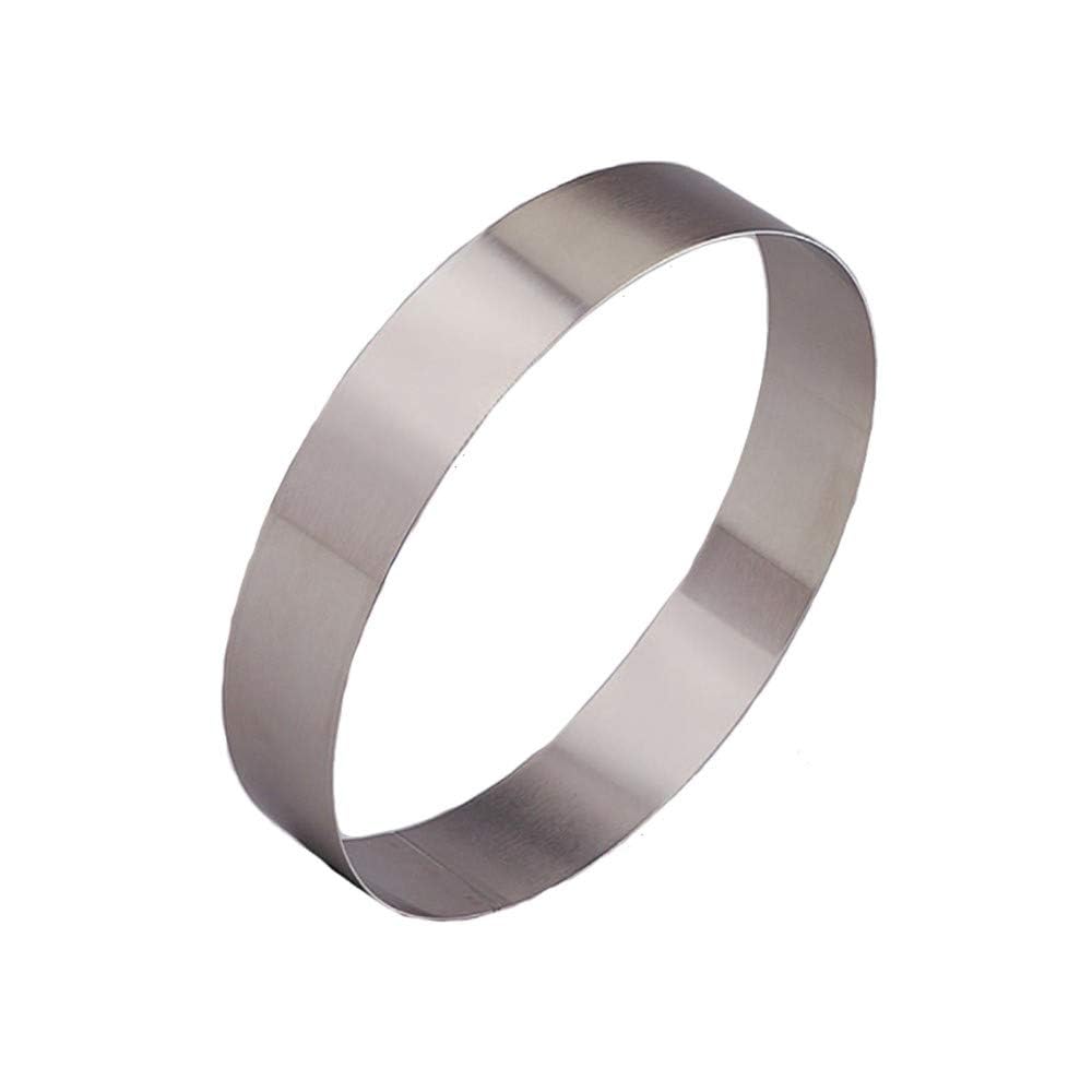 CAKE DECOR Stainless Steel Round Cake Ring & Burger Ring Heavy Duty 3 Inch Diameter x 7 Inch Height for Baking, Molding & Plating — Amazon image 3