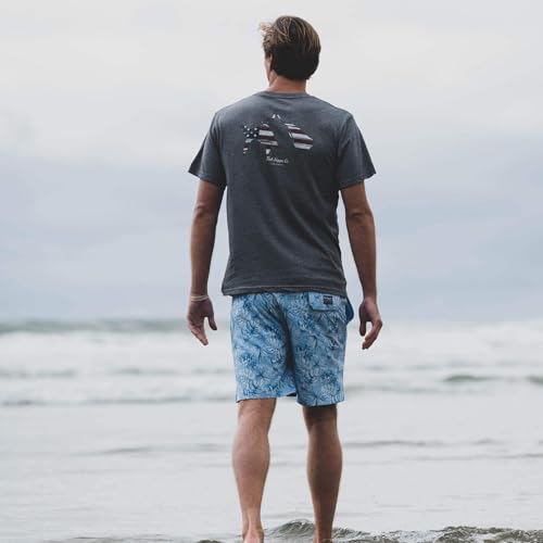 Fish Hippie True Blue Short Sleeve Tee Heather Gray XL2