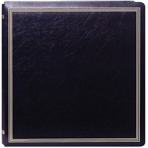 Pioneer X-Pando Post Bound, Magnetic Page Photo Album with Solid Color Covers & Gold Trim, Holds 20 11x11