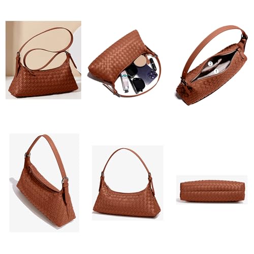 Image of Handbags Shoulder Bags for Women Small Bags Women's Woven Tote Bag Crossbody Handbag Travel Hand Bag Purse Hobo