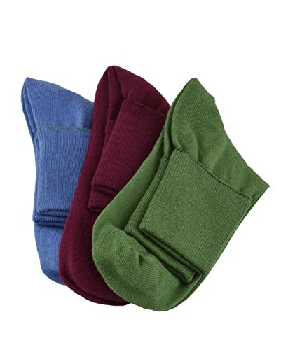 Image of Sierra Socks Women's Cotton Diabetic Ankle Socks, 3 Pair