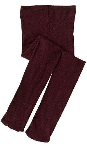Banner Bonnie Girls' Opaque Microfiber Ultra Soft Hold & Stretch Dance Uniform Footed Tights Brown 8-103