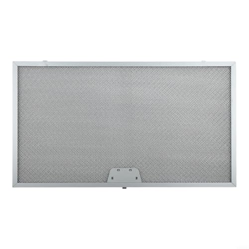 Vasiumic 2 Stück Silber Dunstabzugshaube Filter Metall Mesh Abluftfilter Dunstabzugshaube Filter Ersatz Aluminium Fettfiltration Küche Luftzirkulation System