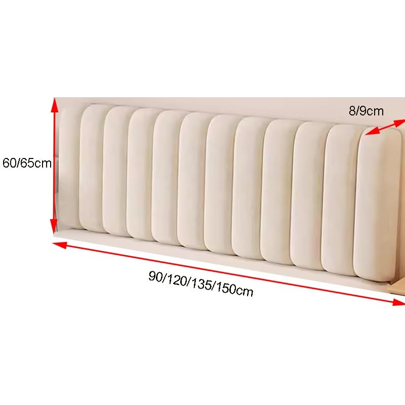 Panneaux muraux rembourrés en fibre superfine, tête de lit, coussin de dossier, support de positionnement pour lit, chaise longue, coussin de lecture, montage mural, tapis mural (gris foncé, 90 x 60
