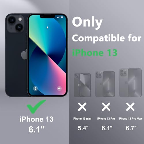 Image of Tobfit Magnetic Case for iPhone 13 Compatible with Mag Safe, Translucent Matte Back Slim Shockproof Phone Cover for iPhone 13