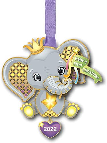 Beacon Design 2022 Baby's First Ornament With Elephant, Tree Decoration For Animal Lover #TOP24