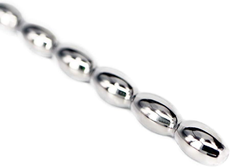 Male Stainless Beads Urethral Sounds Penis Plug Sex Toy, Small