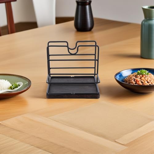 Plateau de rangement pour serviettes papier lors des repas