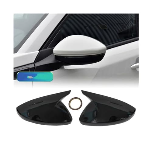 Protections de rétroviseurs extérieurs Peugeot 308 coques noir brillant