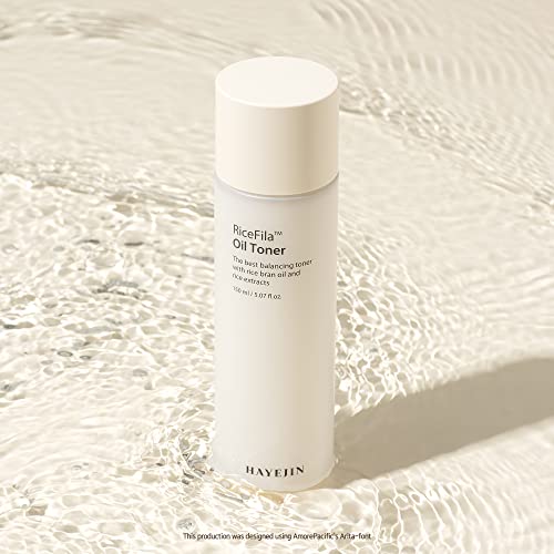 Hayejin Ricefila Facial Oil Toner, Gluten Free Hydrating Toner For Oily Skin W/Rice Bran Extract, Niacinamide & Hypoallergenic Formula, Korean Skin Care Dry Skin Toner For Face (150Ml, 5.07 Fl Oz) #TOP7