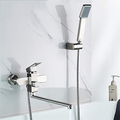 Robinet de douche de bain mitigeur mural en acier inoxydable B - 3