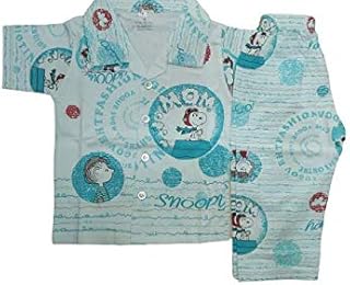 Dazzlia Kid's Cotton Hosiery Printed Pajama Set