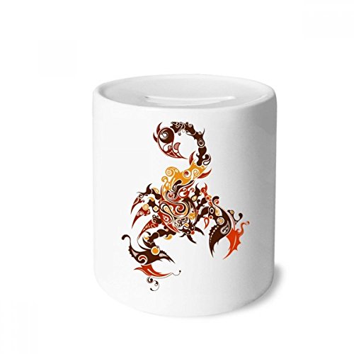 Tirelire scorpion coloré en céramique pour décorer la chambre