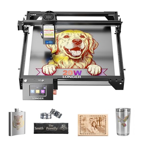 Longer RAY5 Upgraded 20W Laser Engraver Machine, Exclusive 3.5' Touch...