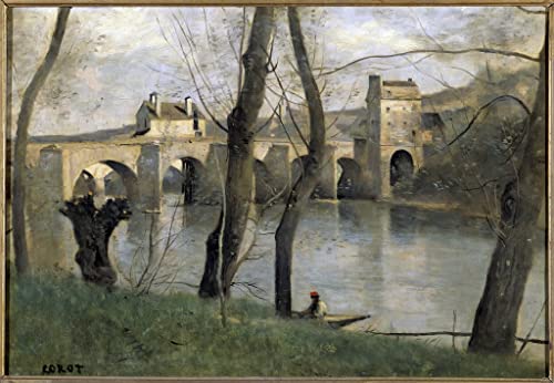 Vue du pont de Mantes impression toile déco grand format