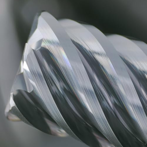 Image of Tools Carbide End Mills,6 Flute Corner Radius Milling Cutter,High Helix Angle for High Hardness Steel Finshing Milling Processing - 1 /2 Shank (1 /2-3 inch 1PCS)
